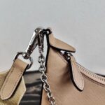 Replica Prada 1BH204 Prada Re-Edition 2005 Saffiano leather Bag in Apricot Silver - 图片 7