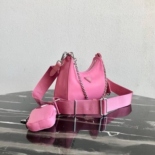 65324fe47ac0c.jpg Replica Prada 1BH204 Prada Re-Edition 2005 Nylon Bag Pink - 图片 1
