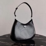 Replica Prada 1BC156 Prada Cleo Brushed Leather Shoulder Bag Black - 图片 3