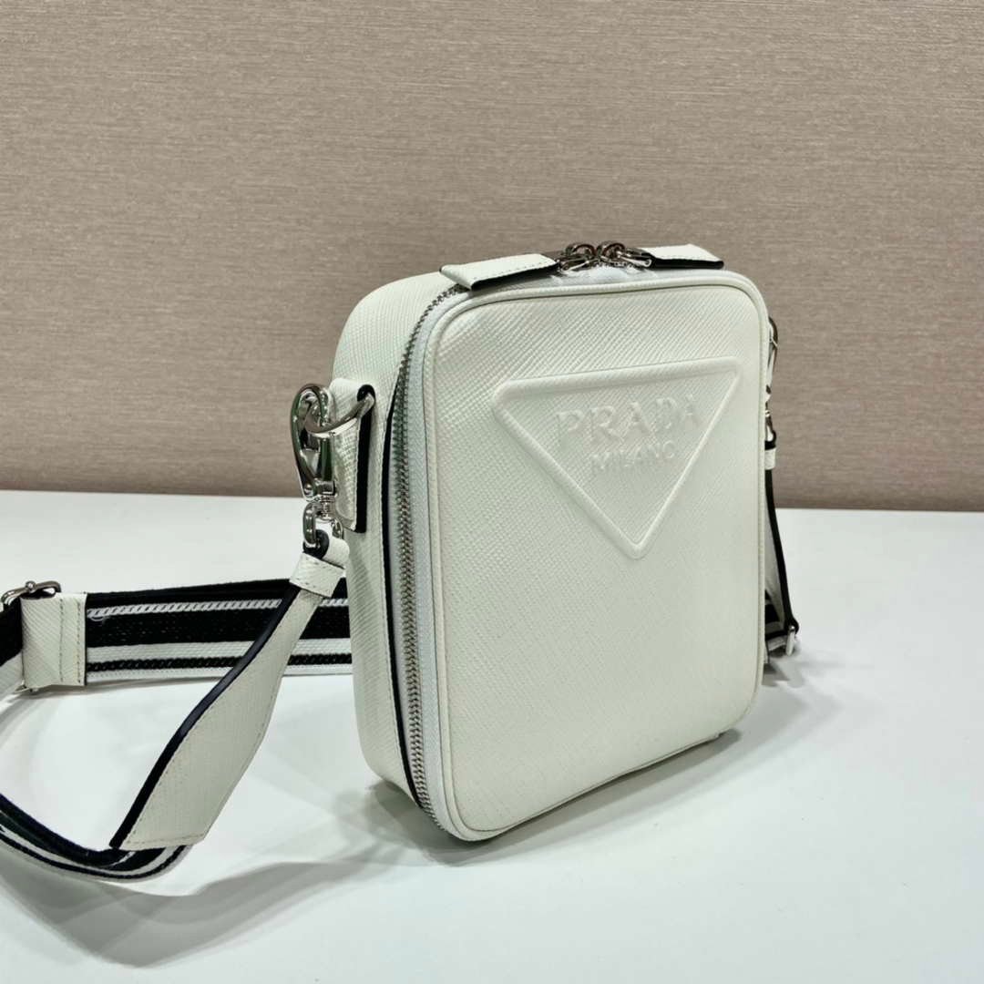 6532502ecc239.jpg Replica Prada 2VH154 Saffiano leather shoulder bag White - 图片 1