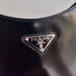 Replica Prada 1BC156 Prada Cleo Brushed Leather Shoulder Bag Black - 图片 5