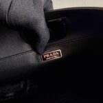 Replica Prada 1BC156 Prada Cleo Brushed Leather Shoulder Bag Black - 图片 8