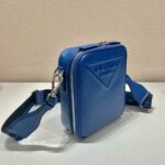 Replica Prada 2VH154 Saffiano leather shoulder bag Blue - 图片 2