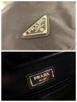 Replica Prada Signaux Nylon and Leather Hobo Bag 1BC160 Black - 图片 8