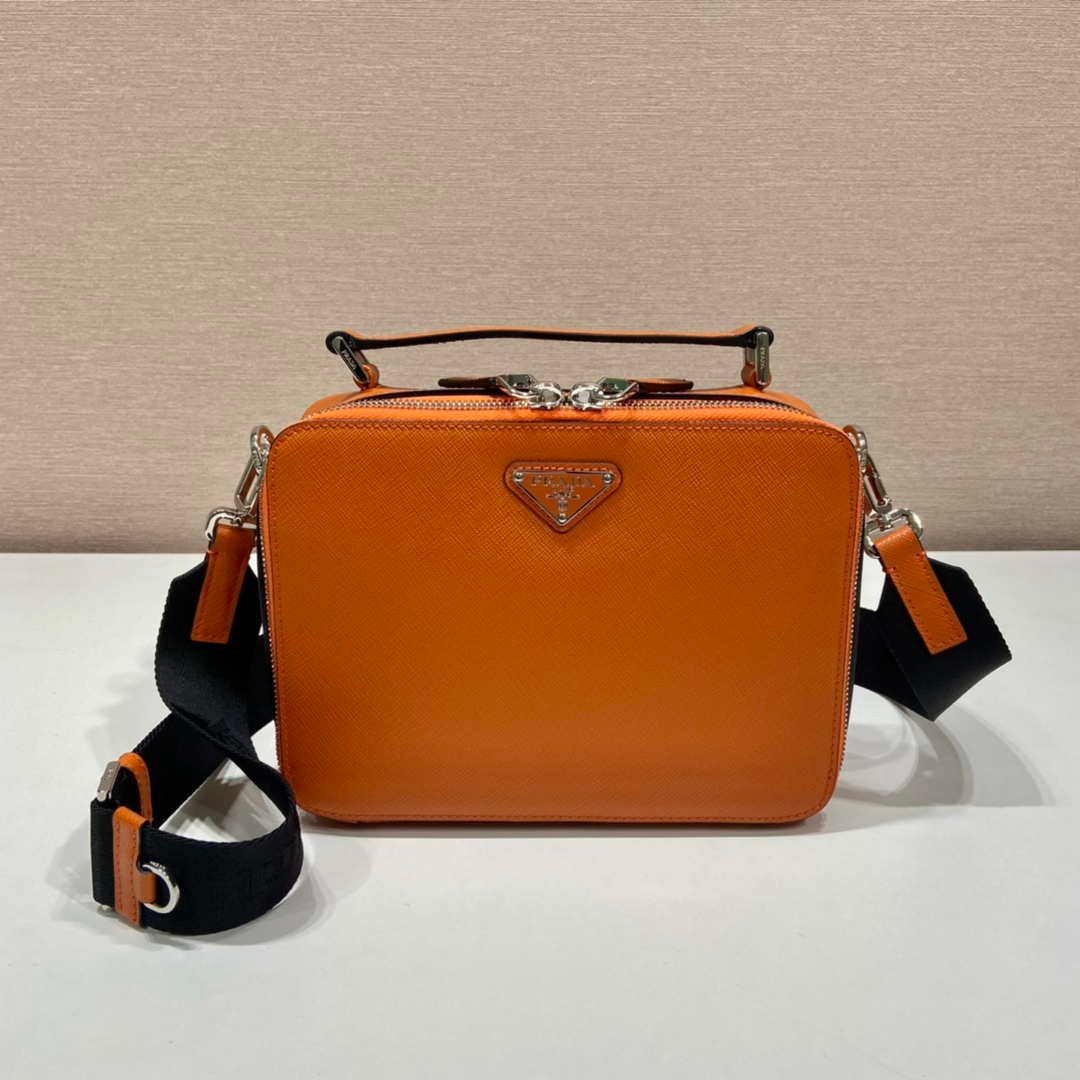 65325050e9624.jpg Replica Prada 2VH069 Brique Saffiano leather bag Orange - 图片 1
