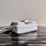 Replica Prada Pocket Nylon and Brushed Leather Bag 1BD295 White - 图片 3