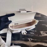Replica Prada Pocket Nylon and Brushed Leather Bag 1BD295 White - 图片 8