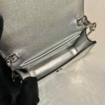 Replica Prada studded card holder with shoulder strap 1MR024 Silver - 图片 7