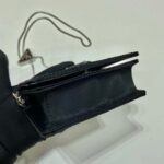 Replica Prada sequins-studded card holder with shoulder strap 1MR024 Black - 图片 5