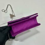 Replica Prada sequins-studded card holder with shoulder strap 1MR024 Purple - 图片 5