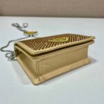 Replica Prada Crystal-studded card holder with shoulder strap 1MR024 Yellow Crystal - 图片 5