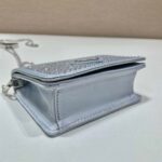 Replica Prada Crystal-studded card holder with shoulder strap 1MR024 White Crystal - 图片 6