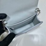 Replica Prada Crystal-studded card holder with shoulder strap 1MR024 White Crystal - 图片 8