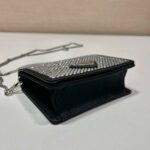 Replica Prada Crystal-studded card holder with shoulder strap 1MR024 Black Crystal - 图片 5