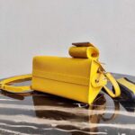 Replica Prada 1BA269 Saffiano Leather Prada Monochrome Bag Yellow - 图片 4