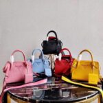 Replica Prada 1BA269 Saffiano Leather Prada Monochrome Bag Yellow - 图片 10