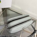 Replica Prada Leather bag with shoulder strap 1BH082 Gray - 图片 6