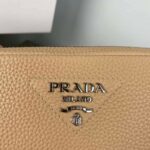 Replica Prada Leather bag with shoulder strap 1BH082 Apricot - 图片 2