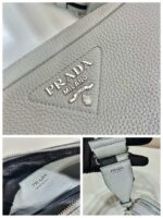 Replica Prada Leather bag with shoulder strap 1BH082 White - 图片 7