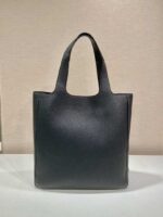 Replica Prada 2VG092 Leather Tote Shoulder Bags Black - 图片 5