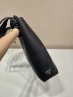 Replica Prada 2VG092 Leather Tote Shoulder Bags Black - 图片 6