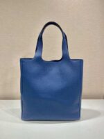 Replica Prada 2VG092 Leather Tote Shoulder Bags Blue - 图片 3