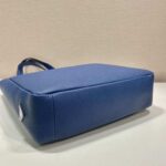 Replica Prada 2VG092 Leather Tote Shoulder Bags Blue - 图片 4