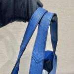 Replica Prada 2VG092 Leather Tote Shoulder Bags Blue - 图片 6
