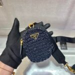 Replica Prada 1BH204 Prada Re-Edition 2005 Raffia Bag in Black - 图片 5