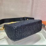Replica Prada 1BH204 Prada Re-Edition 2005 Raffia Bag in Black - 图片 6