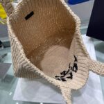 Replica Prada Small Raffia tote bag 1BG422 Apricot - 图片 8
