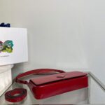 Replica Prada Brushed leather Prada Femme 1BD323 Red - 图片 4