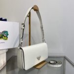 Replica Prada Brushed leather Prada Femme 1BD323 White - 图片 2