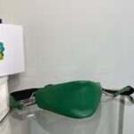 Replica Prada Leather Prada Triangle shoulder bag 1BH190 Green - 图片 4