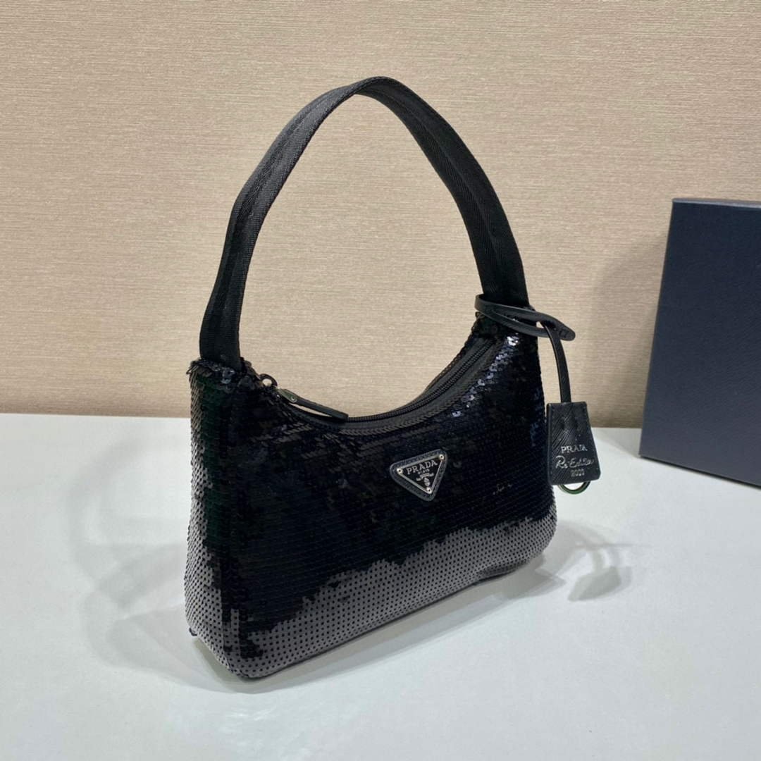 653253b56a1d5.jpg Replica Prada 1NE515 Re-Edition 2000 Re-Nylon mini-bag Black - 图片 1