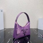 Replica Prada 1NE515 Re-Edition 2000 sequined Re-Nylon mini-bag Purple - 图片 2