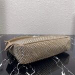 Replica Prada 1NE515 Satin mini-bag with artificial crystals apricot - 图片 2