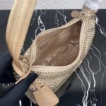 Replica Prada 1NE515 Satin mini-bag with artificial crystals apricot - 图片 6