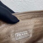 Replica Prada 1NE515 Satin mini-bag with artificial crystals apricot - 图片 7