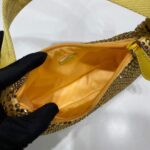 Replica Prada 1NE515 Satin mini-bag with artificial crystals Yellow - 图片 5