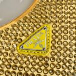 Replica Prada 1NE515 Satin mini-bag with artificial crystals Yellow - 图片 6