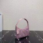 Replica Prada 1NE515 Satin mini-bag with artificial crystals Pink - 图片 2