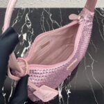 Replica Prada 1NE515 Satin mini-bag with artificial crystals Pink - 图片 7