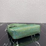 Replica Prada 1NE515 Satin mini-bag with artificial crystals Green - 图片 3