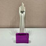 Replica Prada Cardholder with shoulder strap and sequins 1MR024 Purple - 图片 4