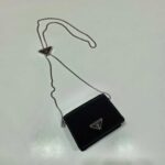 Replica Prada Cardholder with shoulder strap and sequins 1MR024 Black - 图片 4