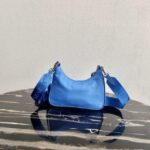 Replica Prada 1BH204 Prada Re-Edition 2005 Nylon Bag Blue - 图片 2