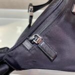 Replica Prada 2VL033 Nylon and Saffiano leather belt Bag in Black - 图片 6