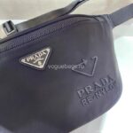 Replica Prada 2VL033 Nylon and Saffiano leather belt Bag in Black - 图片 7