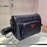 Replica Prada 2VD041 Re Nylon And Saffiano Leather Shoulder Bag in Black - 图片 2